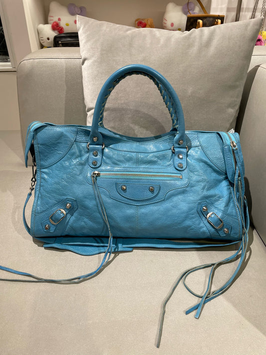 Balenciaga - Motorcycle - Leather - Blue - (large)