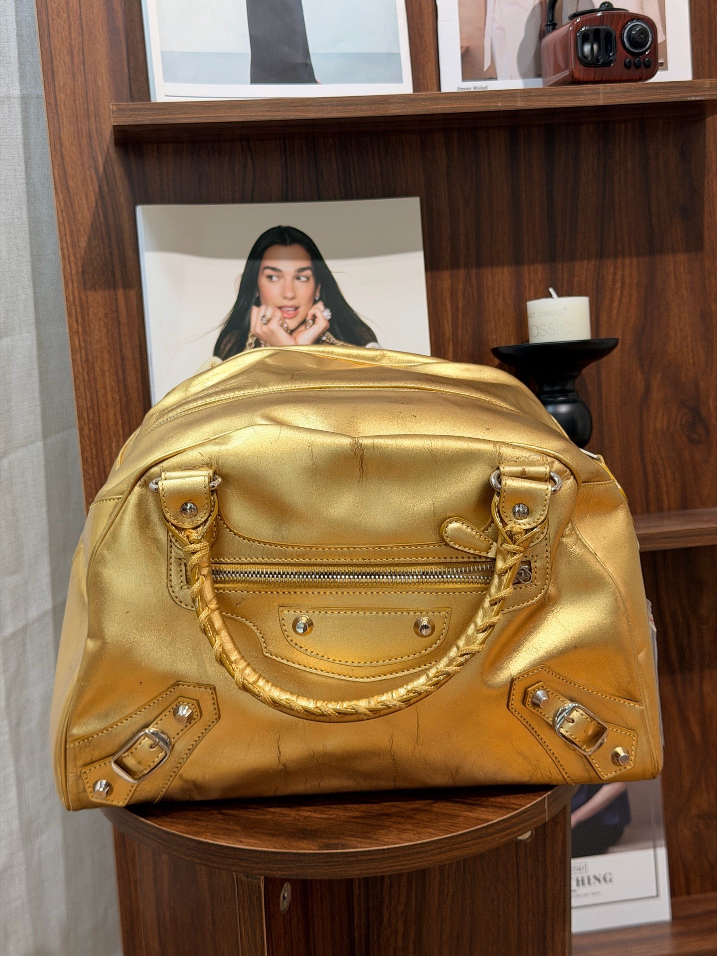 Balenciaga - Motorcycle - Leather - Gold - (medium)
