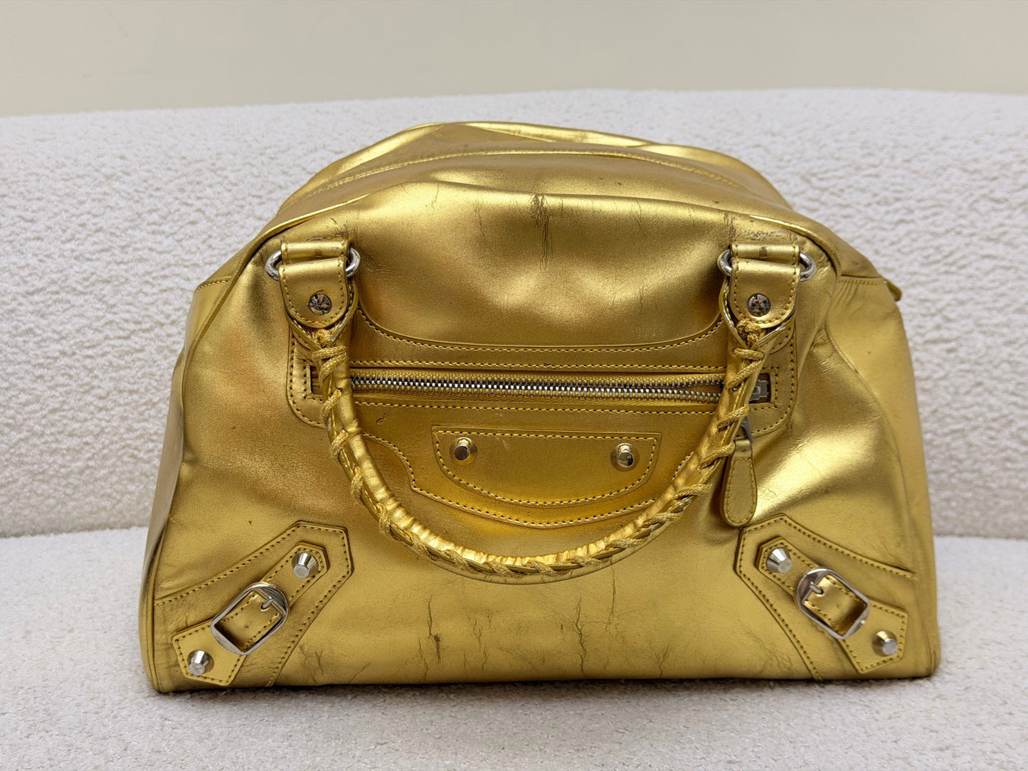 Balenciaga - Motorcycle - Leather - Gold - (medium)