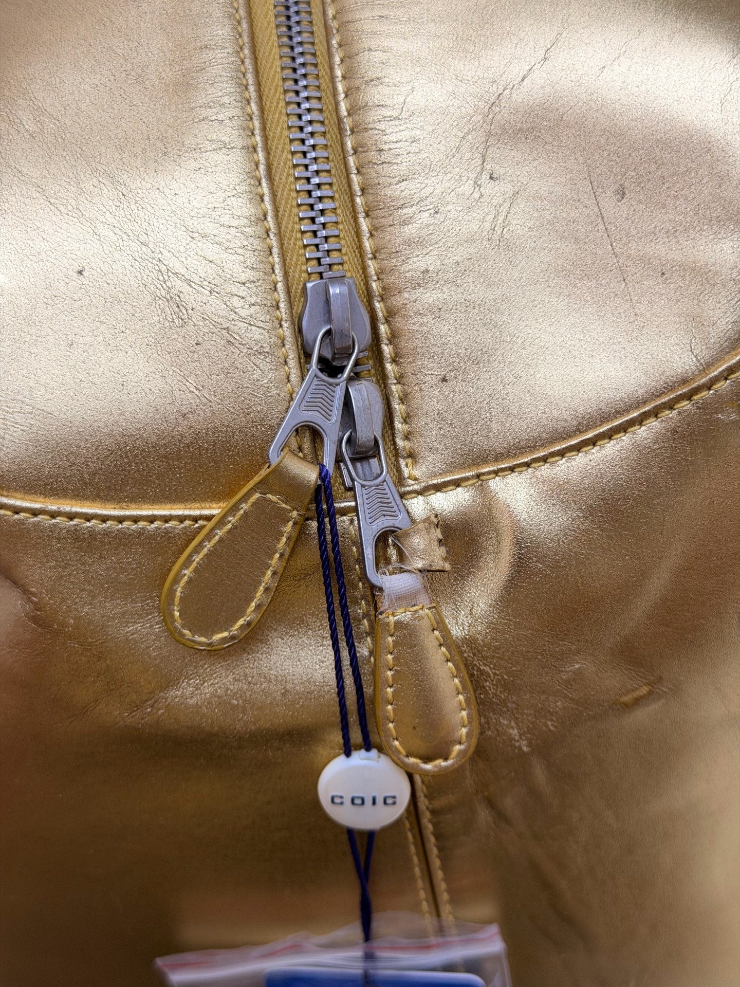 Balenciaga - Motorcycle - Leather - Gold - (medium)