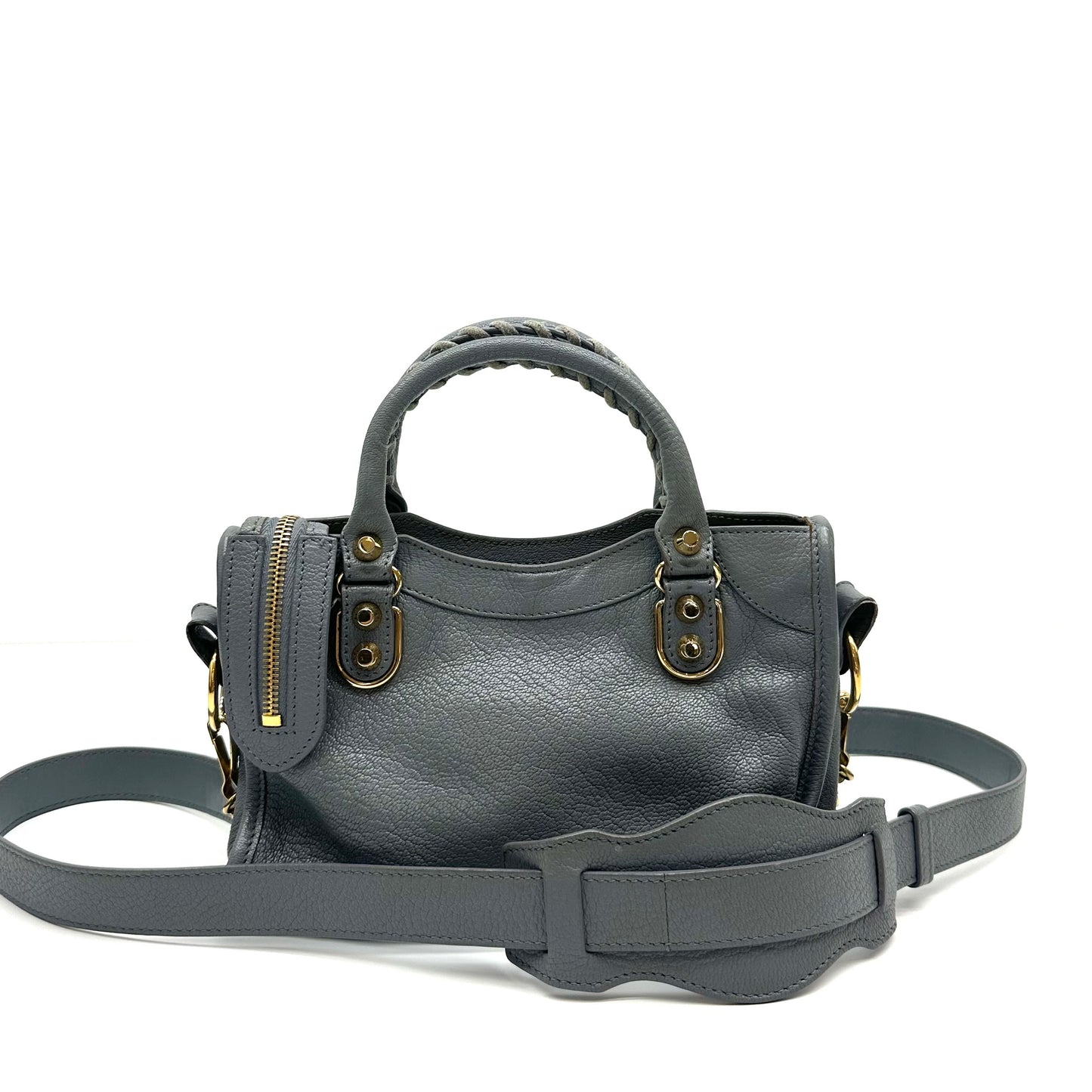 Balenciaga - Motorcycle - Leather - Grey - (mini)