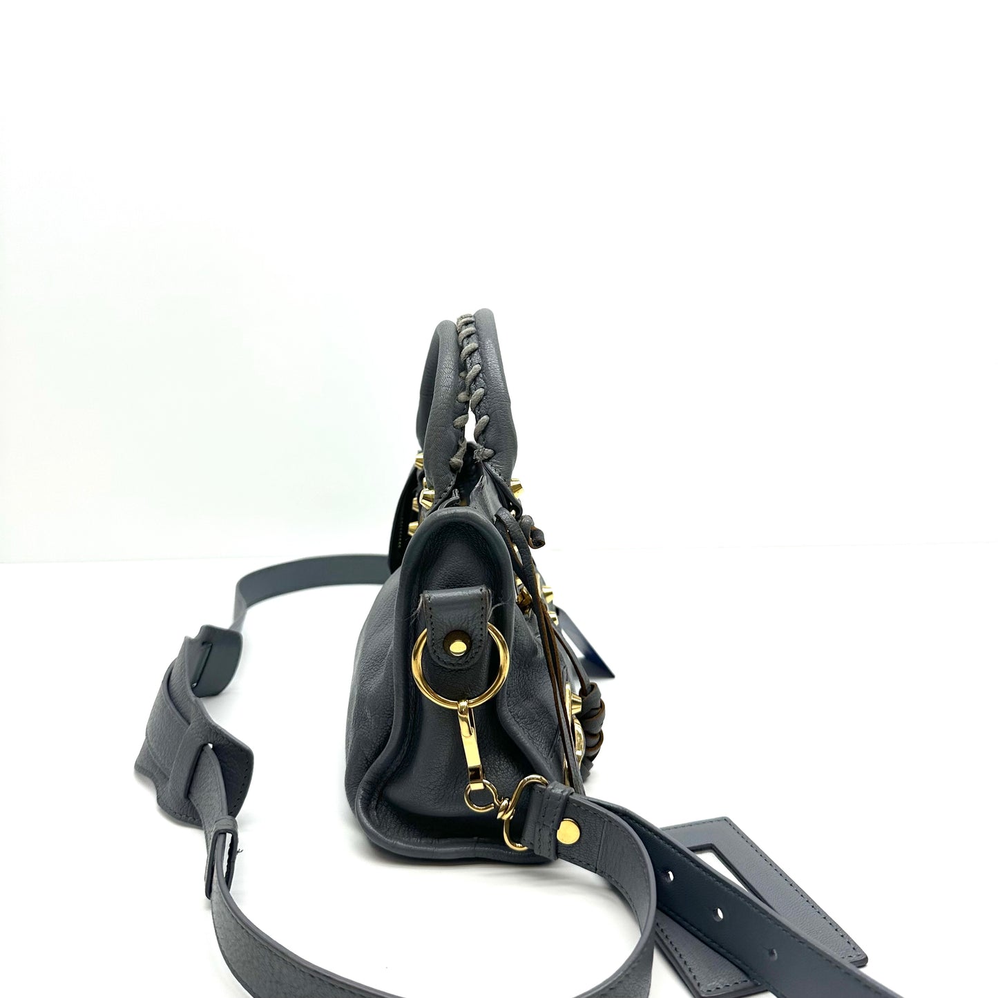 Balenciaga - Motorcycle - Leather - Grey - (mini)