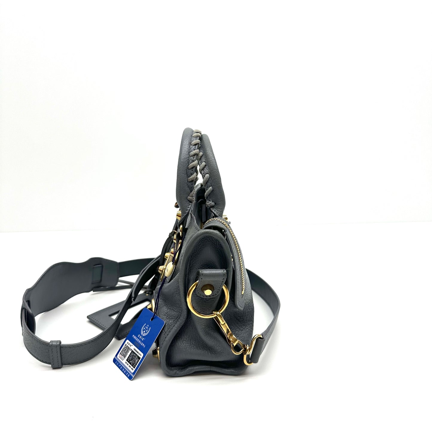 Balenciaga - Motorcycle - Leather - Grey - (mini)