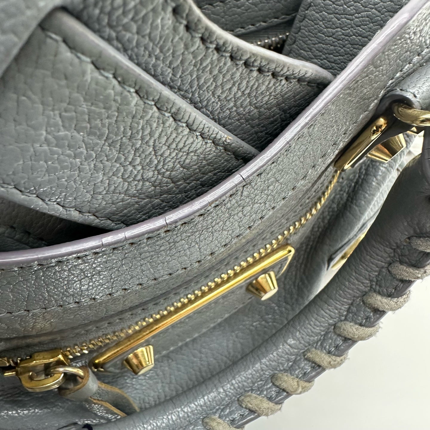 Balenciaga - Motorcycle - Leather - Grey - (mini)