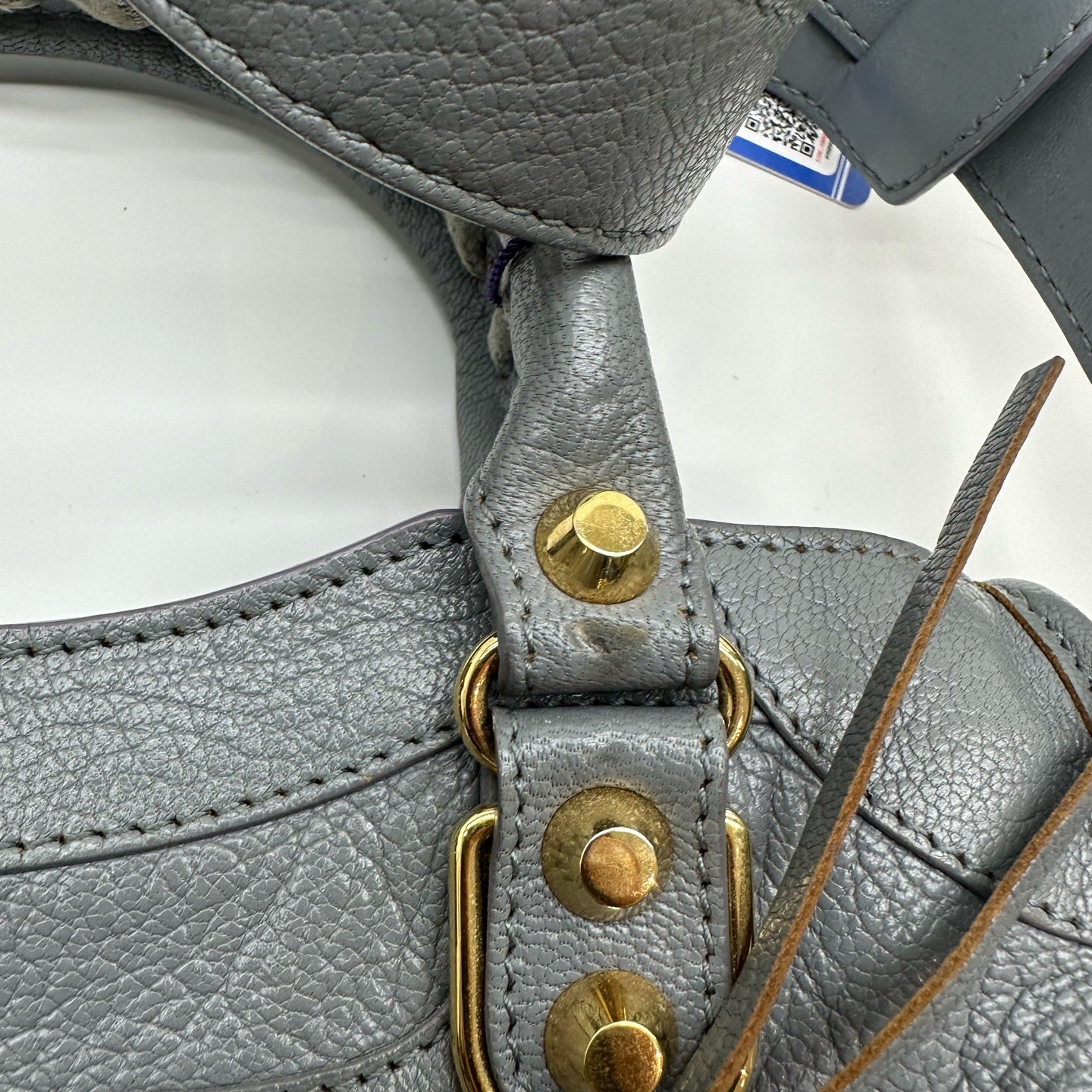 Balenciaga - Motorcycle - Leather - Grey - (mini)