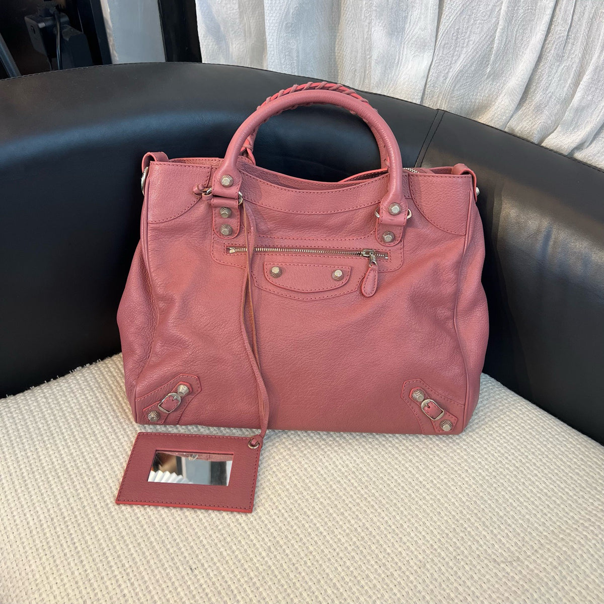 Balenciaga - Motorcycle - Leather - Pink