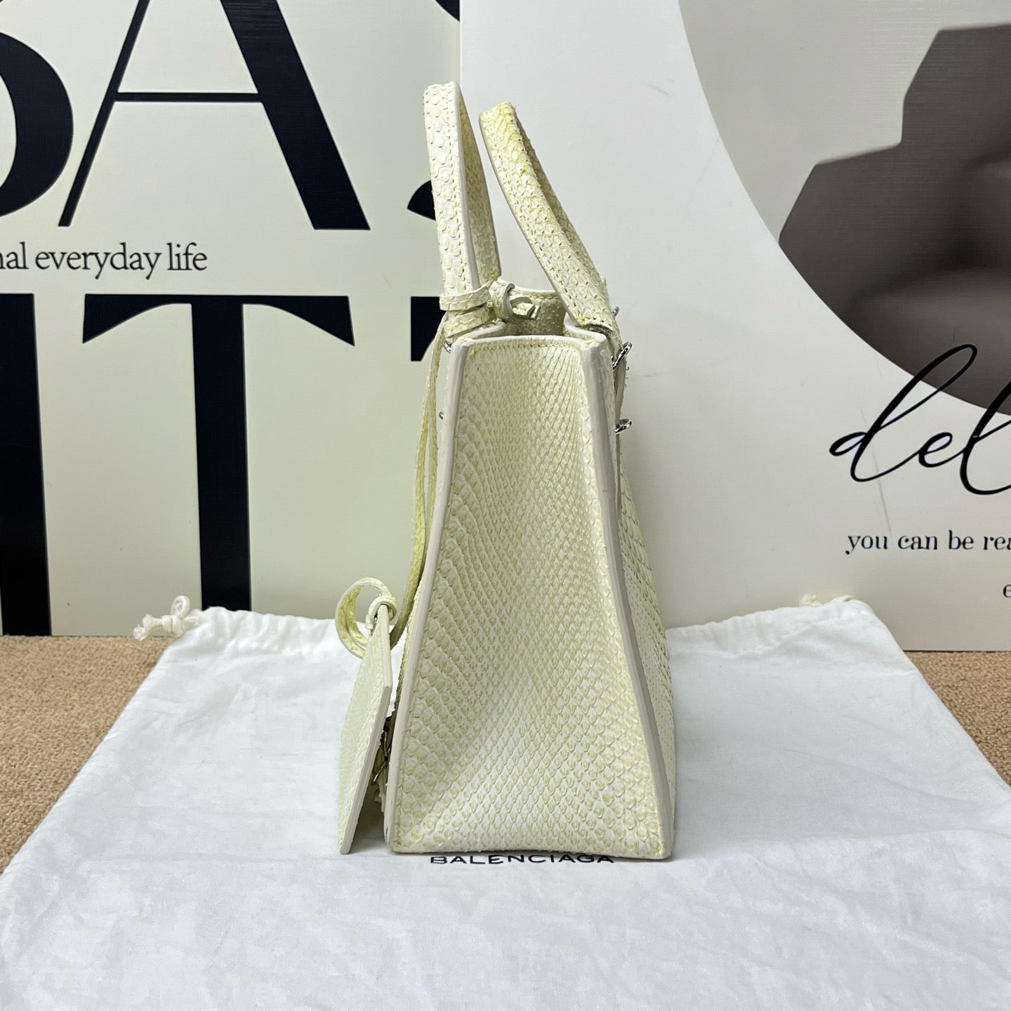 Balenciaga - Neo Classic - Exotic leathers - Python - Yellow - (small)