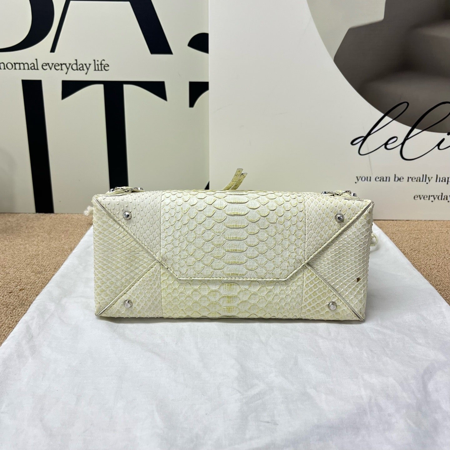 Balenciaga - Neo Classic - Exotic leathers - Python - Yellow - (small)