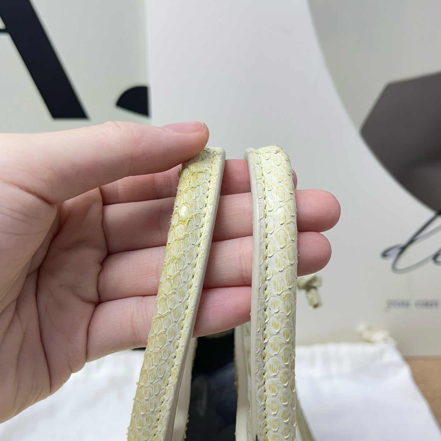 Balenciaga - Neo Classic - Exotic leathers - Python - Yellow - (small)