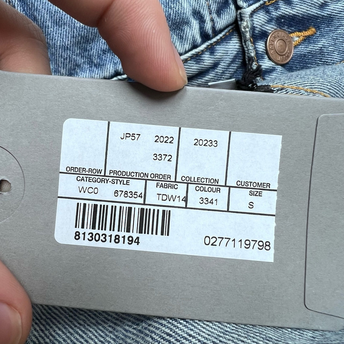 Balenciaga - Other - Denim - Jeans - Blue - (S)