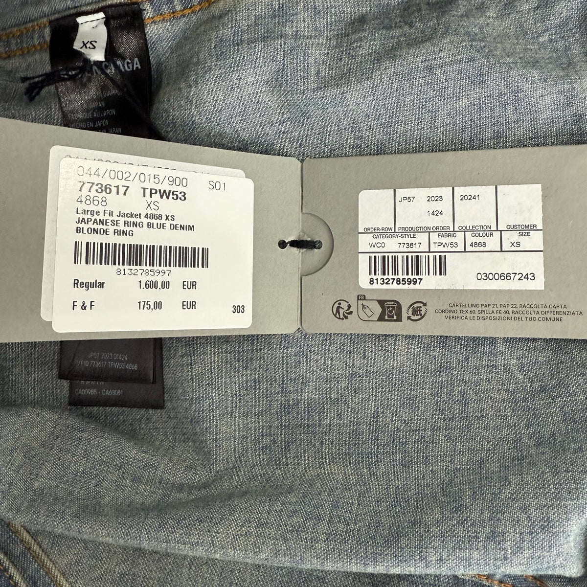 Balenciaga - Other - Denim - Jeans - Blue - (XS)