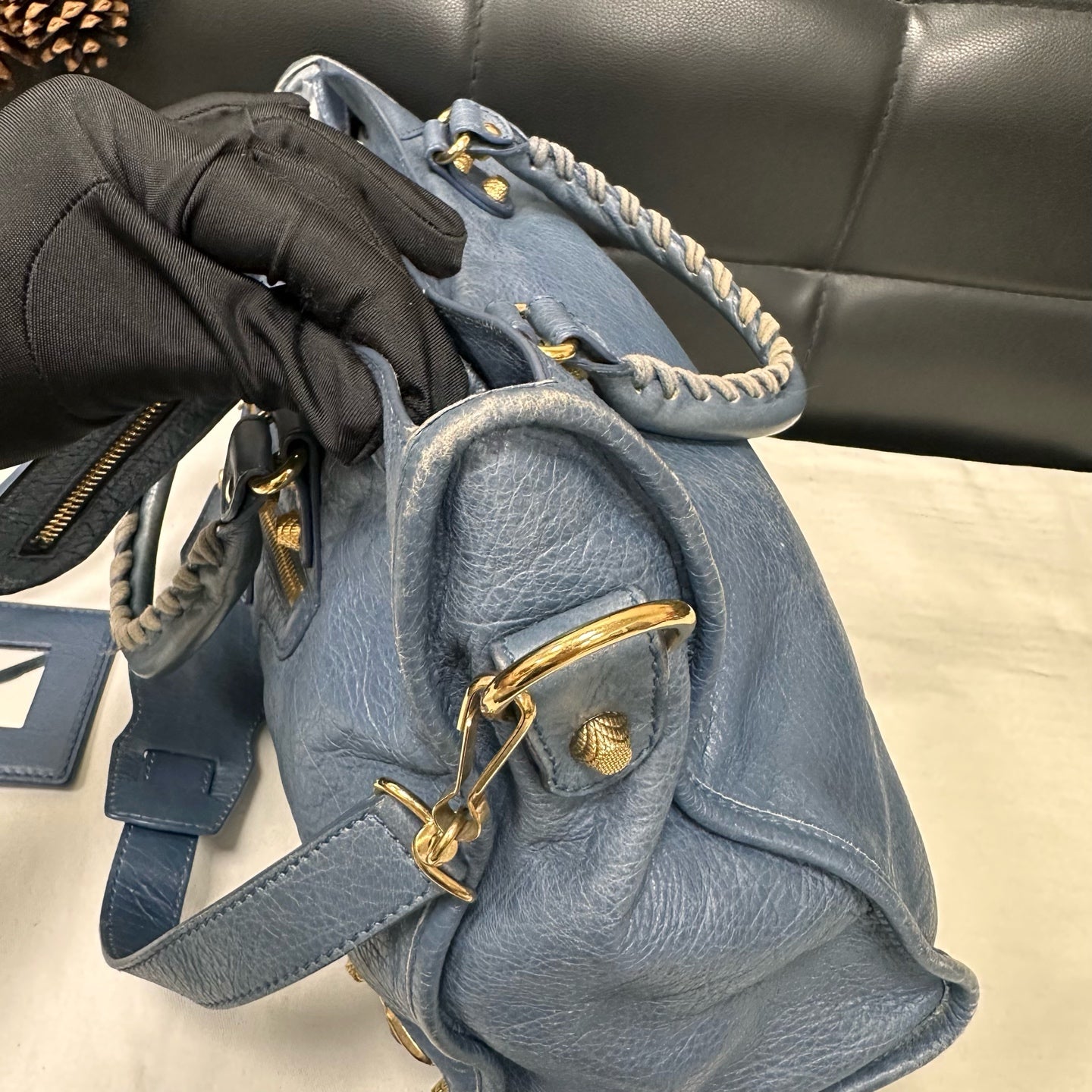 Balenciaga - Other - Leather - Blue - (medium)