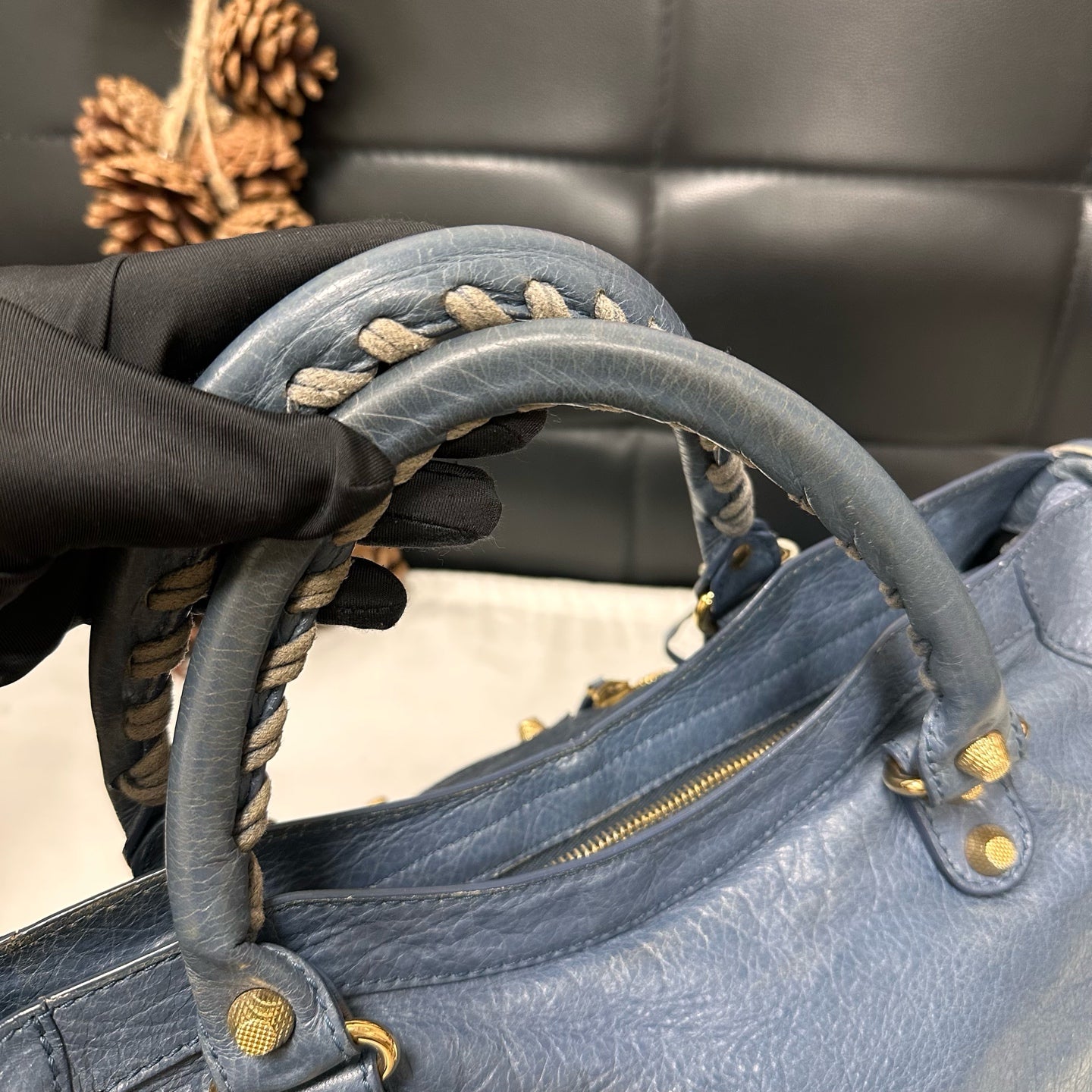 Balenciaga - Other - Leather - Blue - (medium)