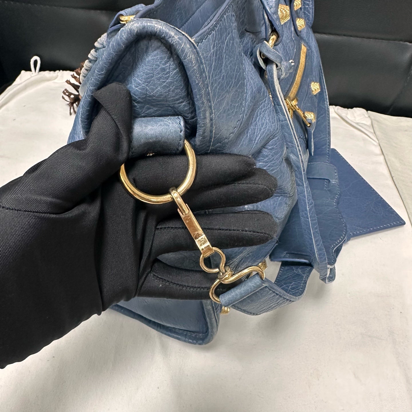Balenciaga - Other - Leather - Blue - (medium)
