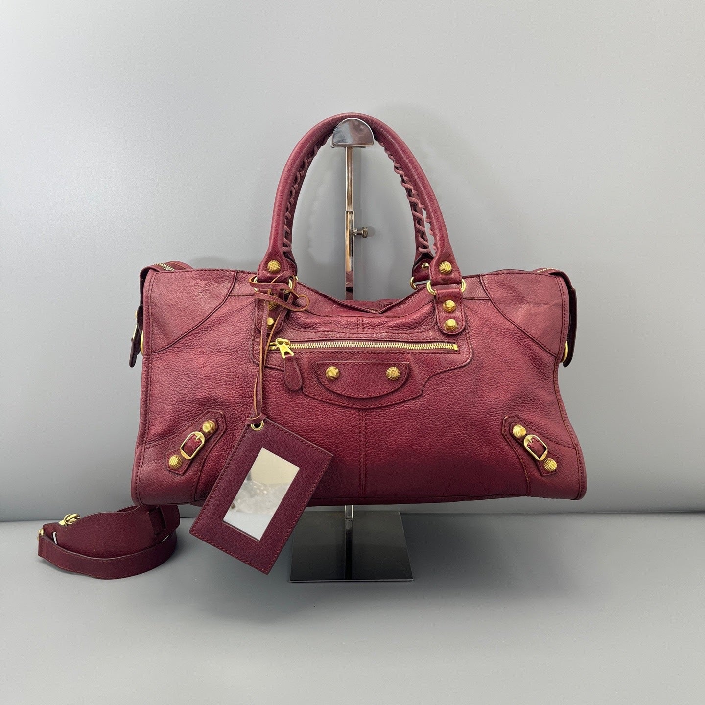 Balenciaga - Other - Leather - Burgundy - (large)