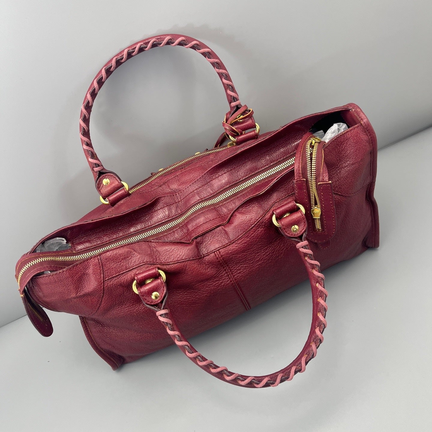 Balenciaga - Other - Leather - Burgundy - (large)