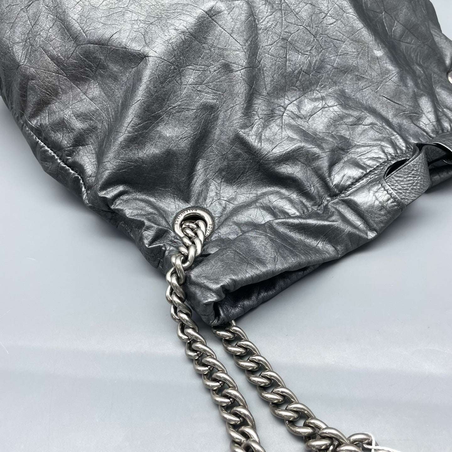 Balenciaga - Other - Leather - Silver - (large)