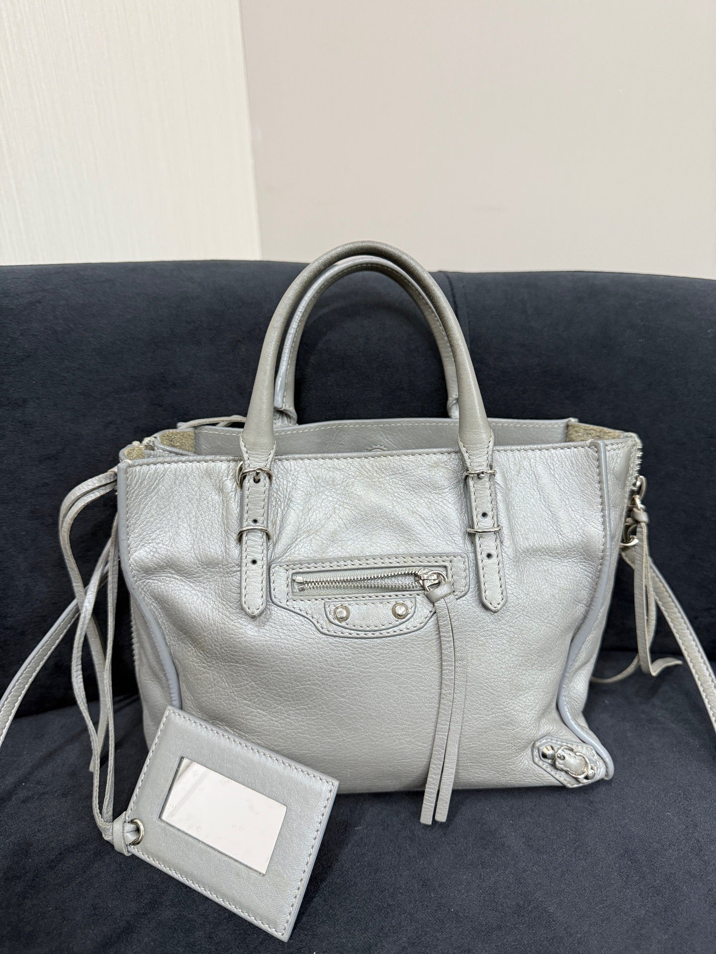 Balenciaga - Other - Leather - Silver - (small)