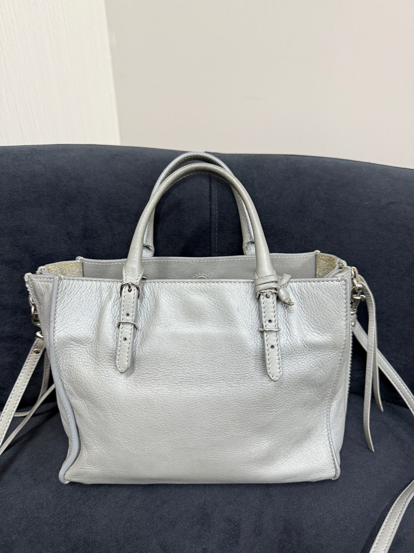 Balenciaga - Other - Leather - Silver - (small)