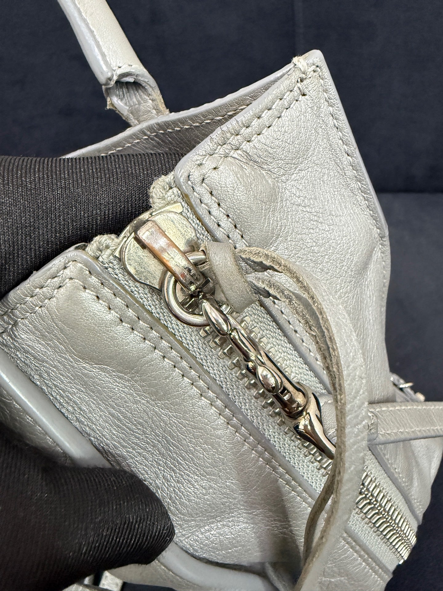 Balenciaga - Other - Leather - Silver - (small)