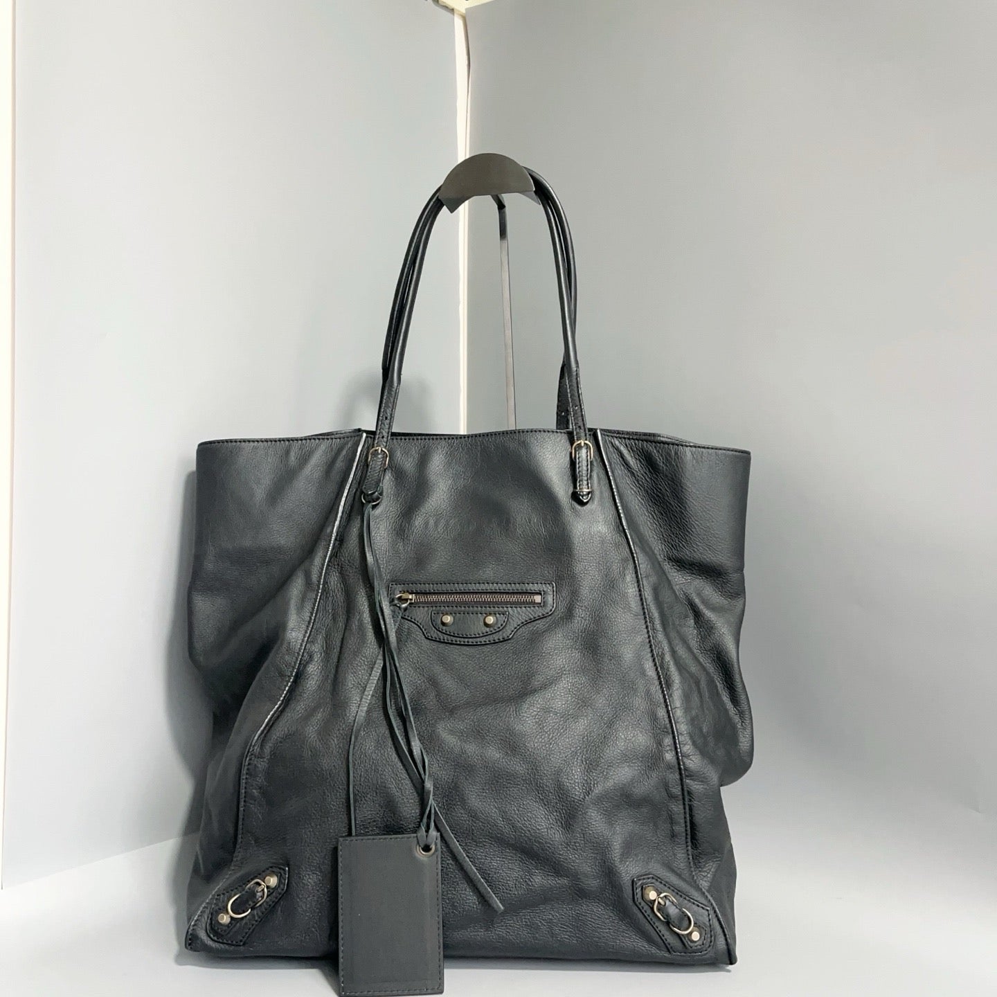 Balenciaga - Papier - Leather - Black - (large)