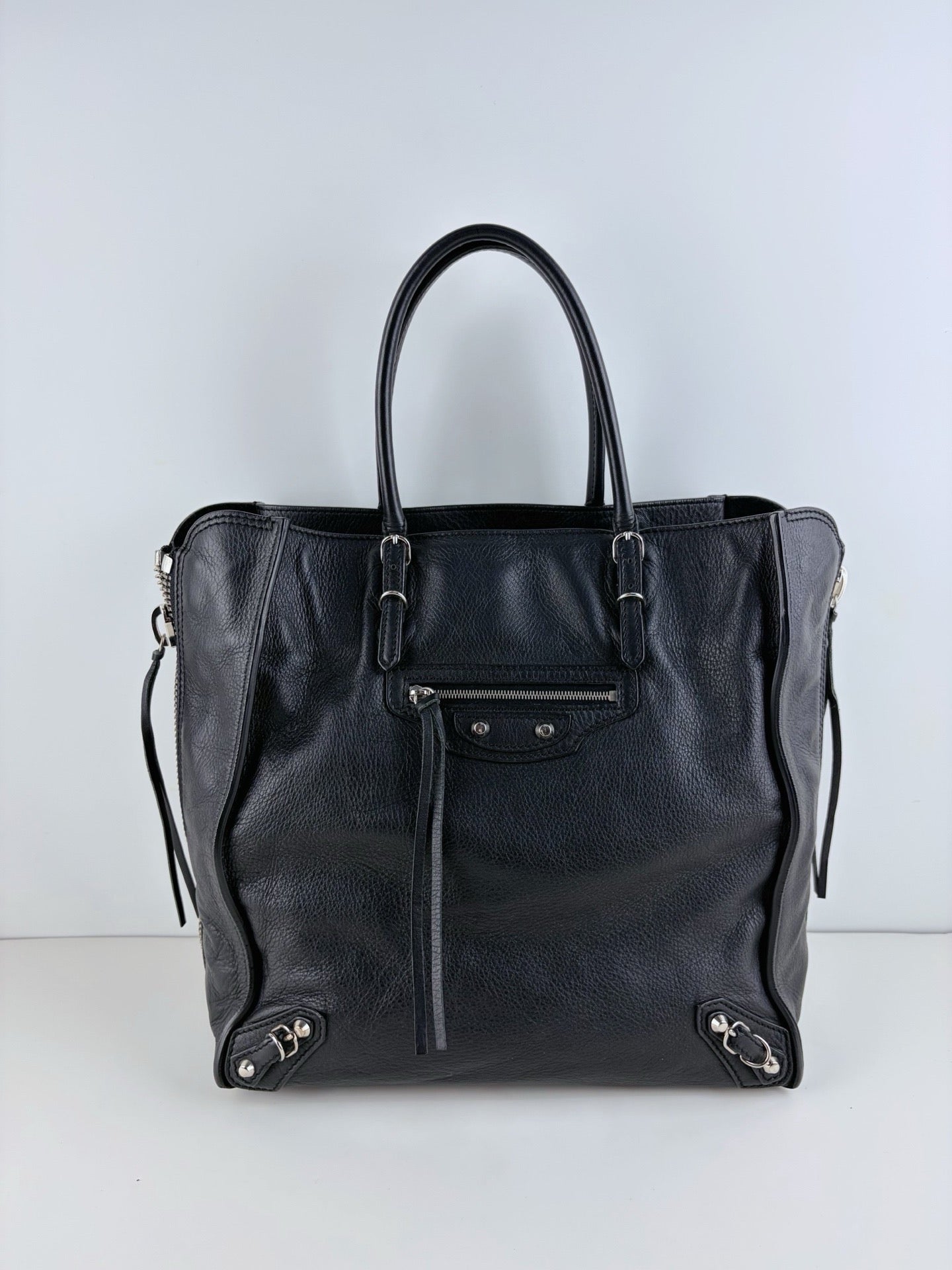 Balenciaga - Papier - Leather - Black - (medium)