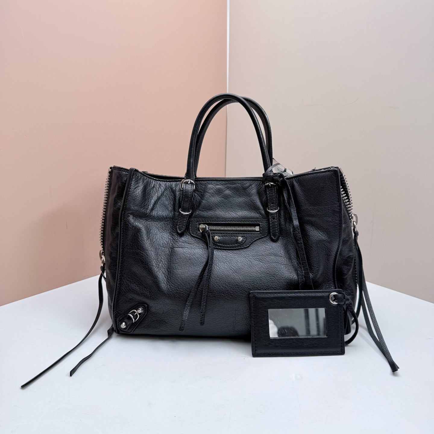 Balenciaga - Papier - Leather - Black - (small)