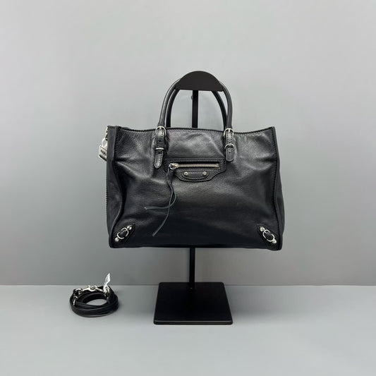 Balenciaga - Papier - Leather - Black - (Small)