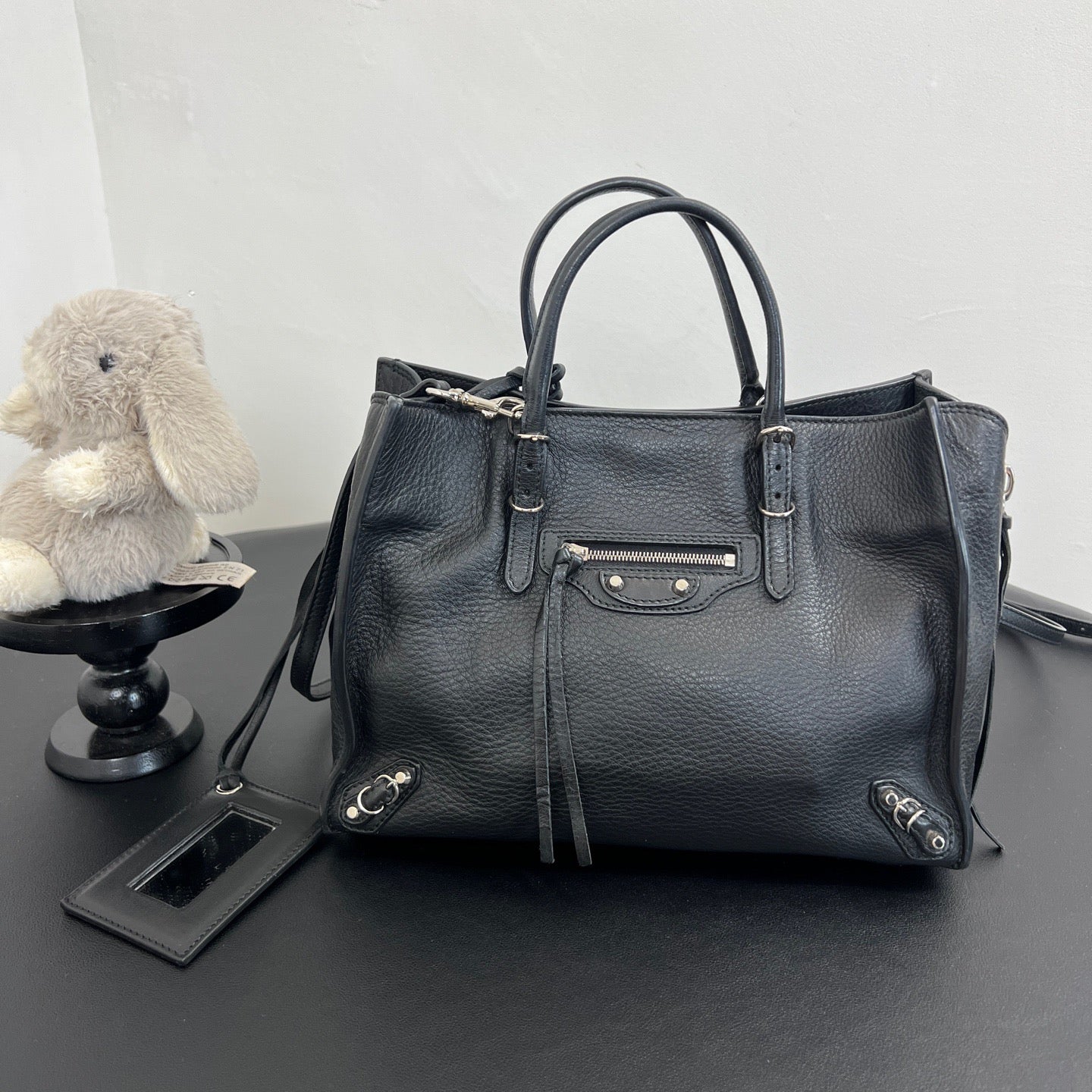 Balenciaga - Papier - Leather - Black - (small)