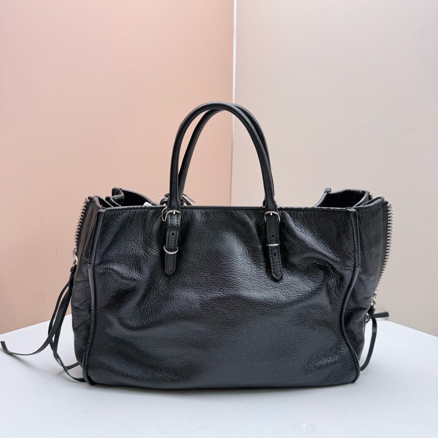 Balenciaga - Papier - Leather - Black - (small)