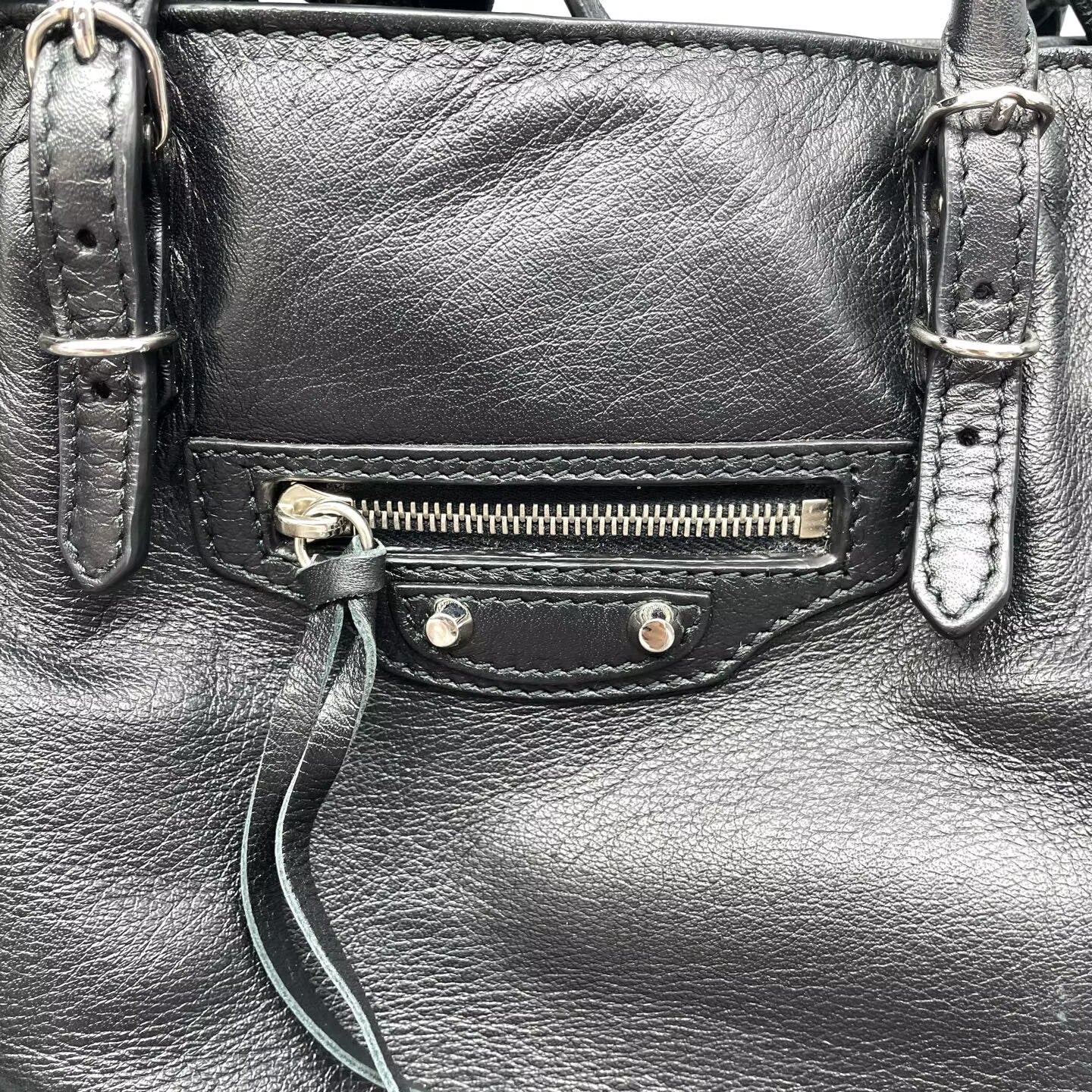 Balenciaga - Papier - Leather - Black - (Small)