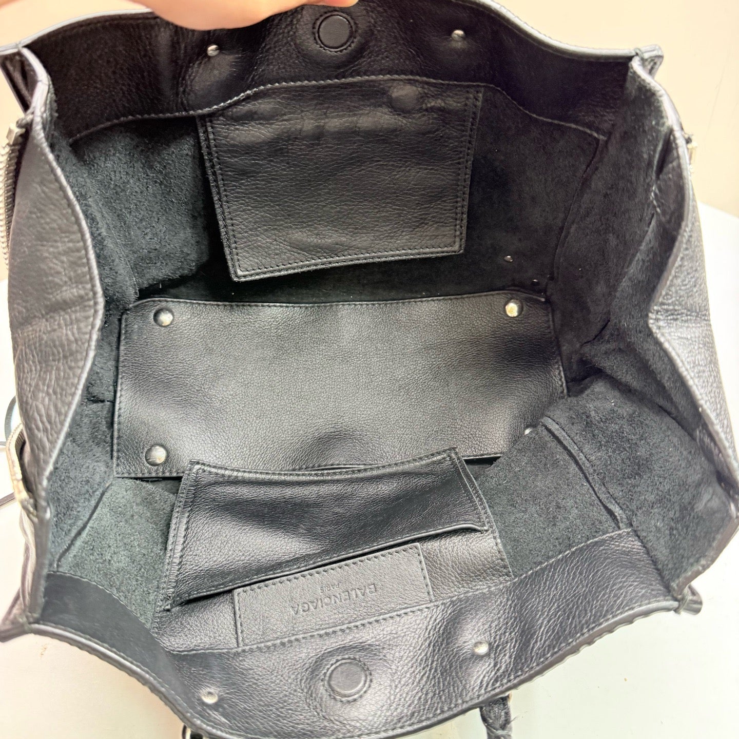 Balenciaga - Papier - Leather - Black - (small)