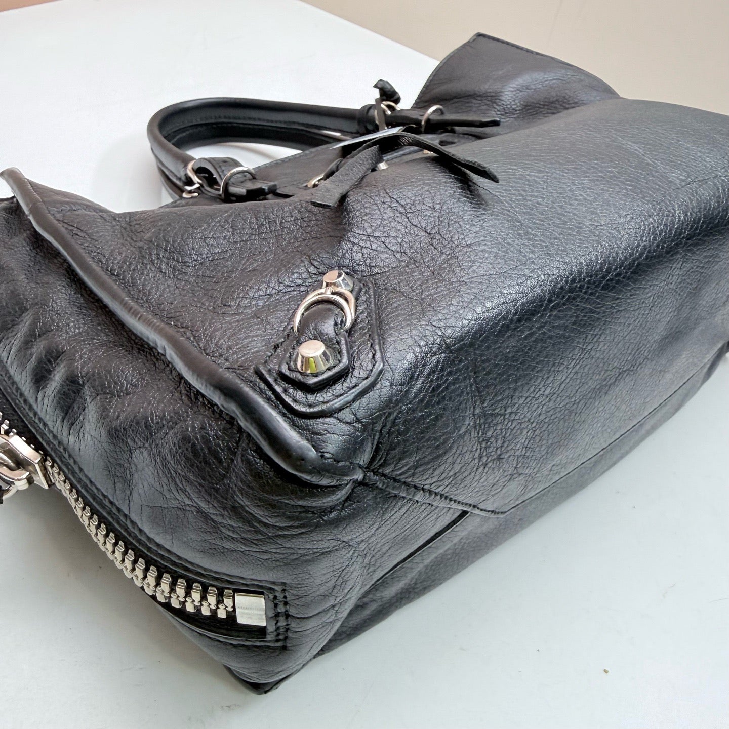 Balenciaga - Papier - Leather - Black - (small)