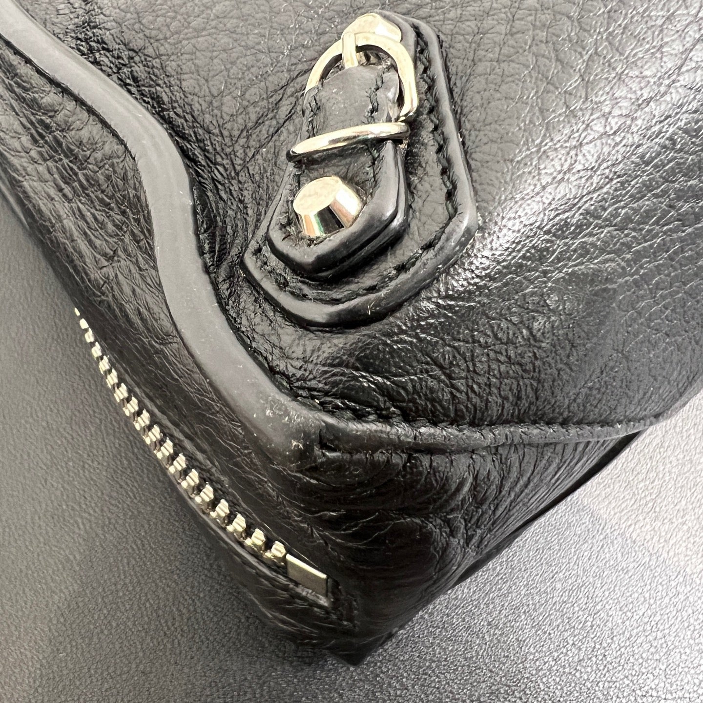 Balenciaga - Papier - Leather - Black - (small)