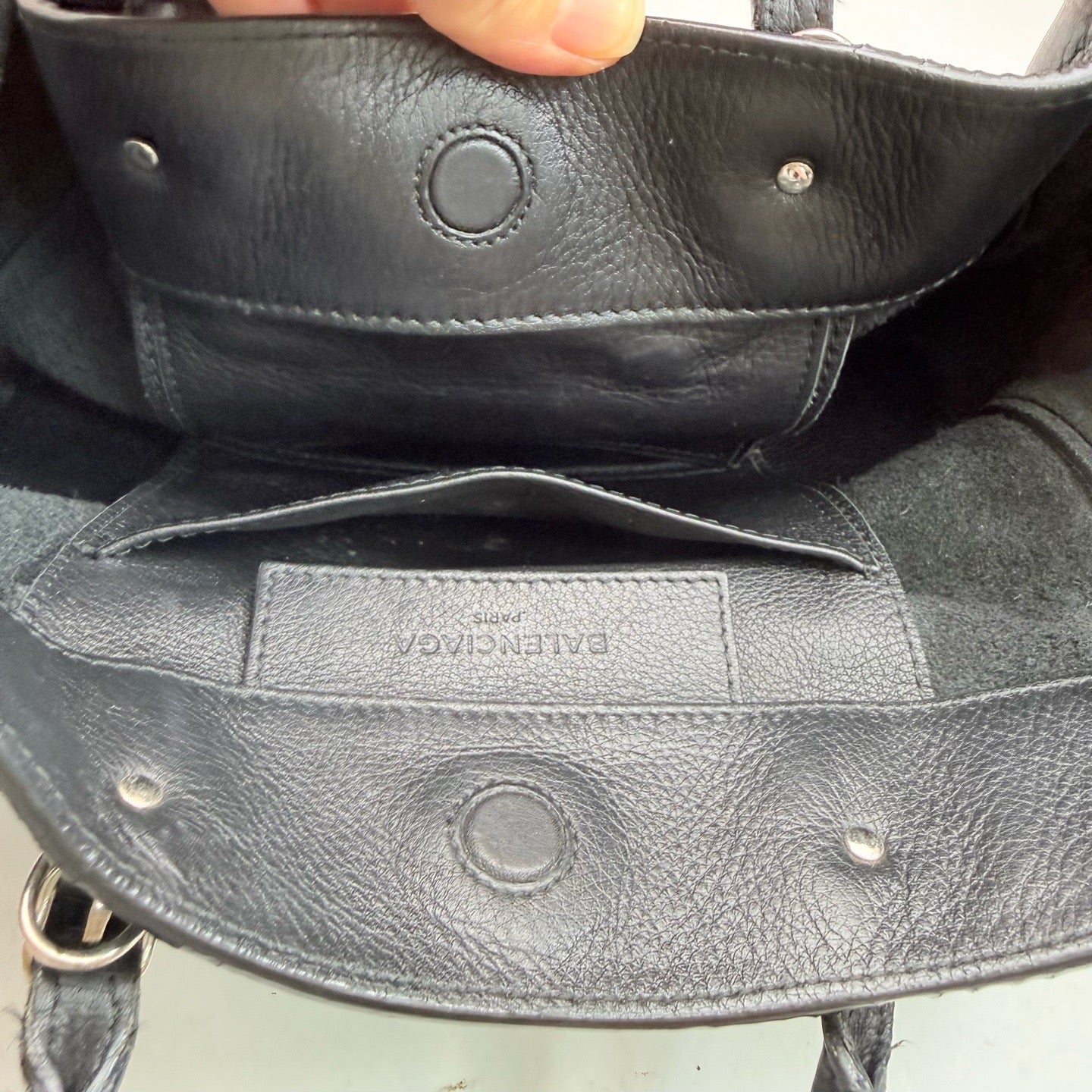 Balenciaga - Papier - Leather - Black - (small)