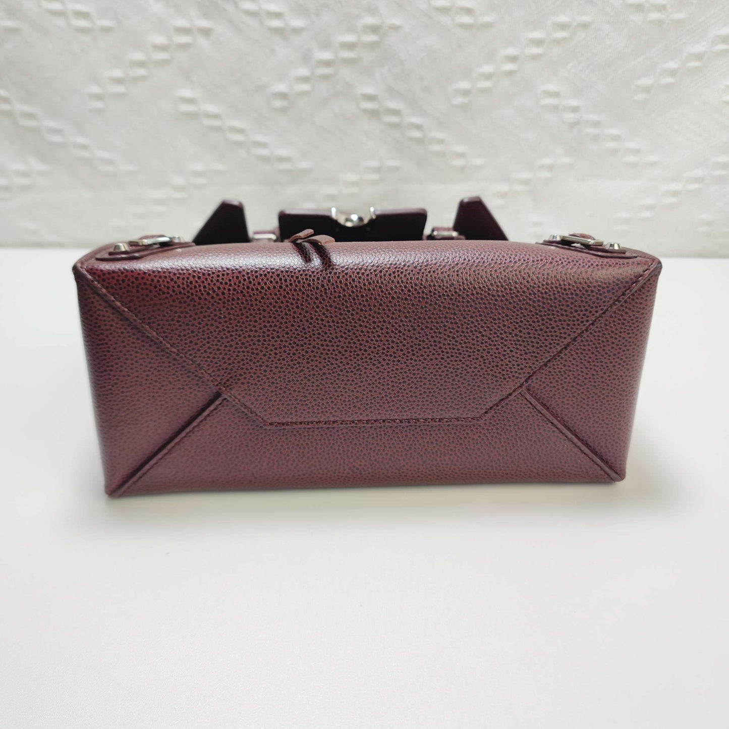 Balenciaga - Papier - Leather - Burgundy - (small)