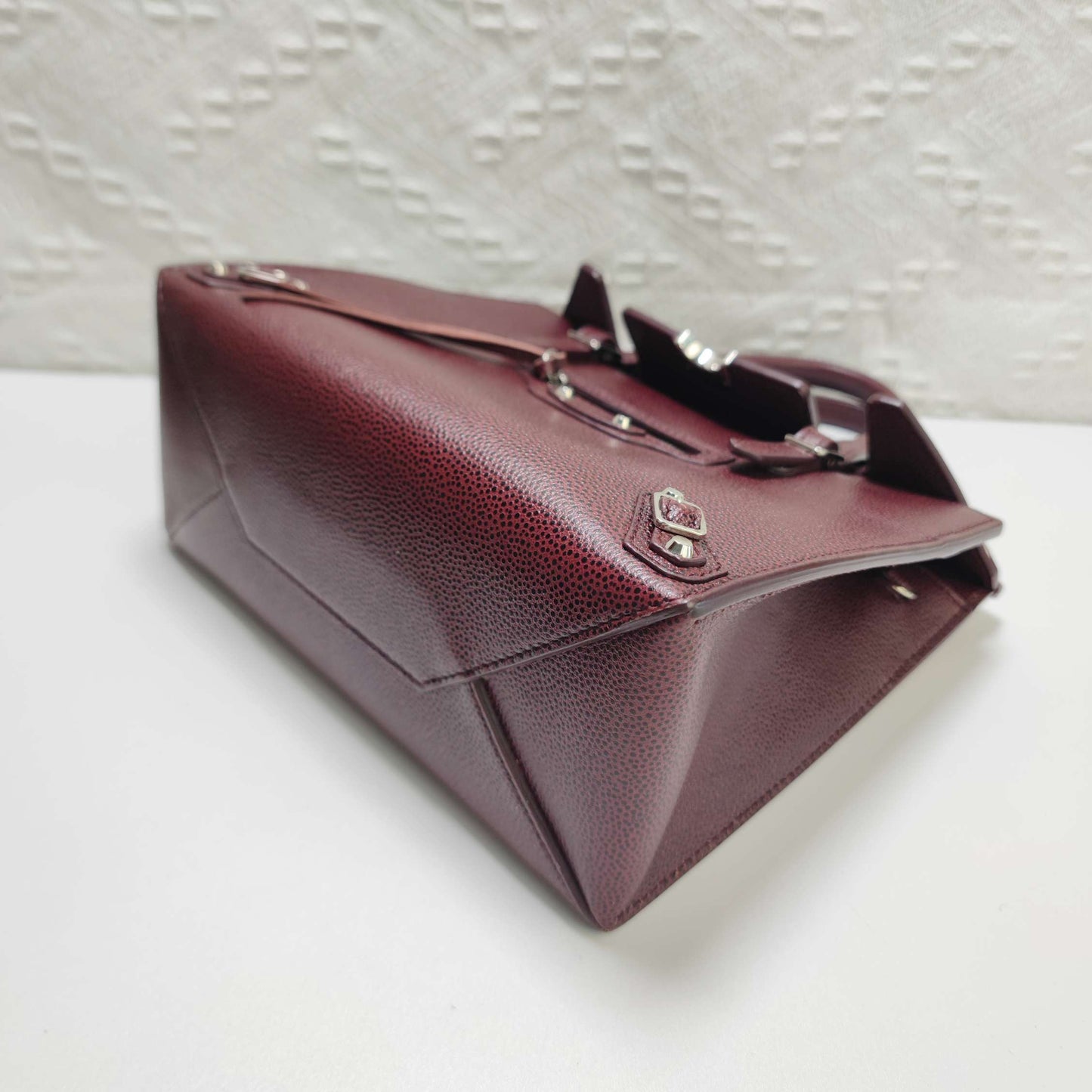 Balenciaga - Papier - Leather - Burgundy - (small)