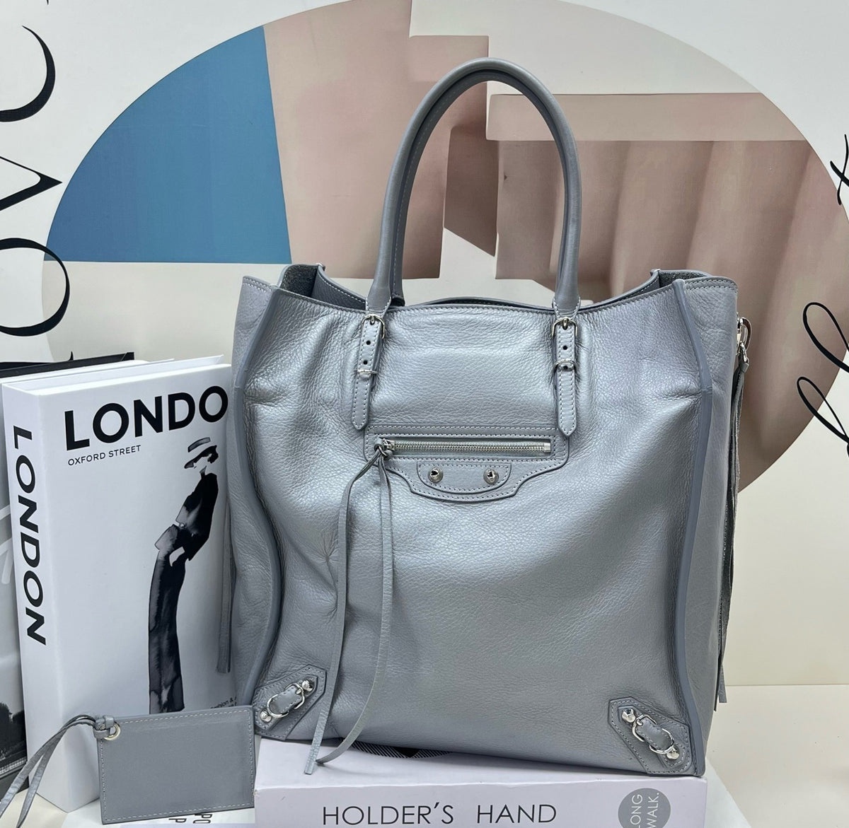 Balenciaga - Papier - Leather - Grey