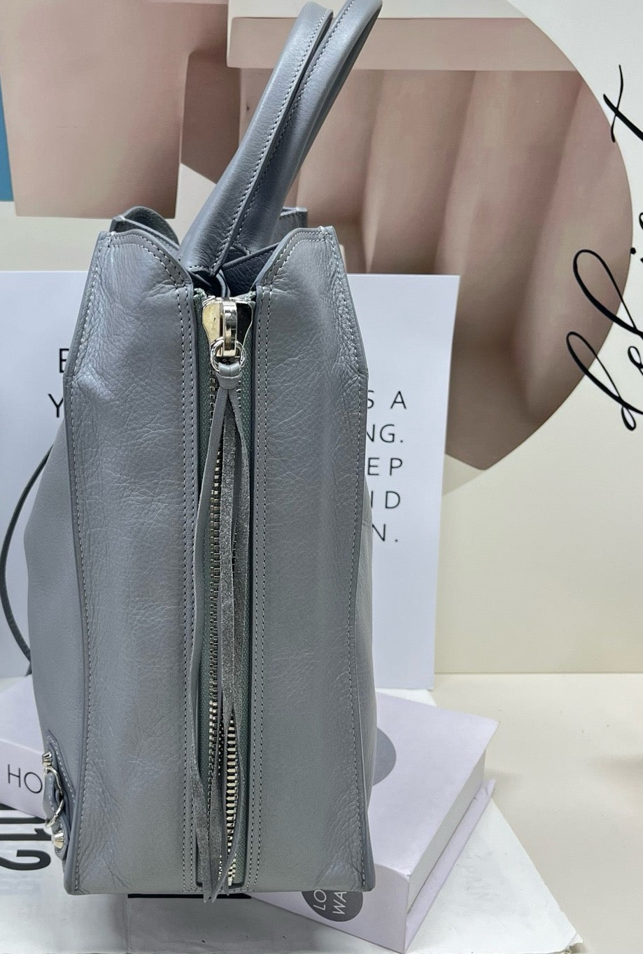 Balenciaga - Papier - Leather - Grey
