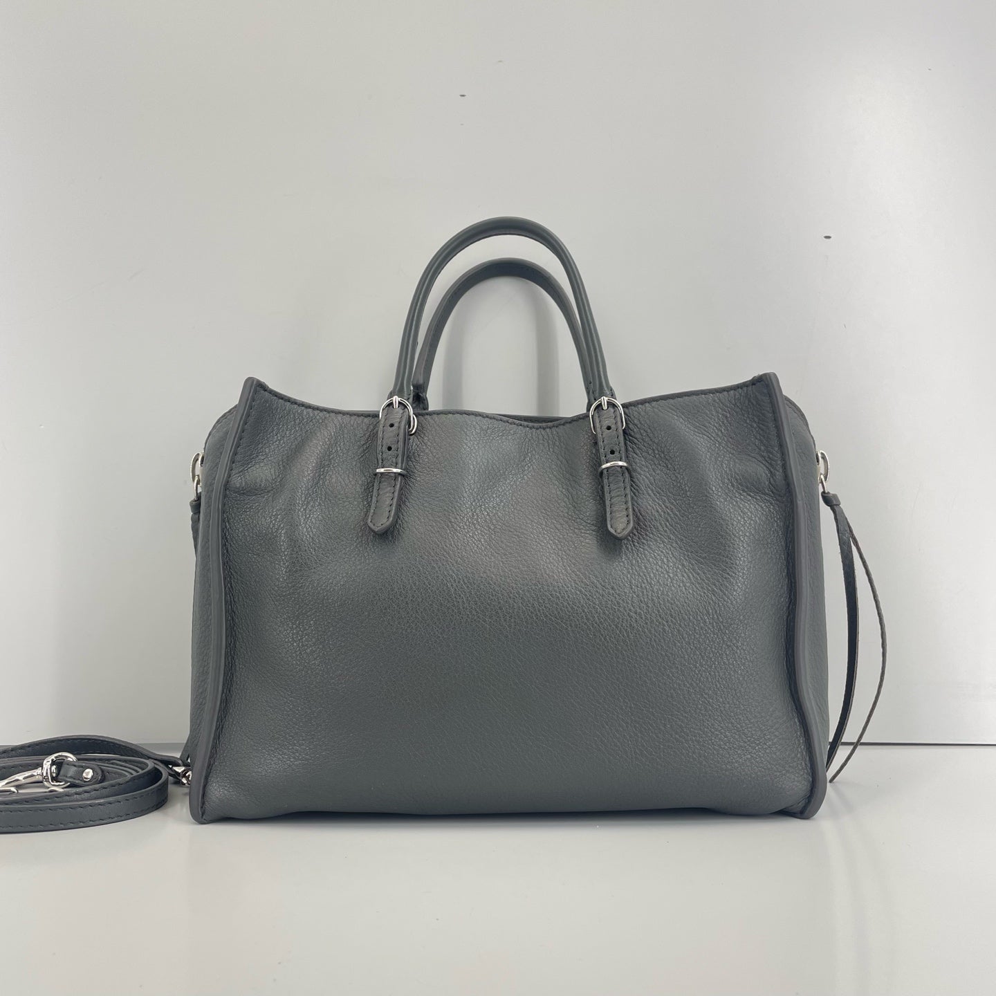 Balenciaga - Papier - Leather - Grey - (medium)