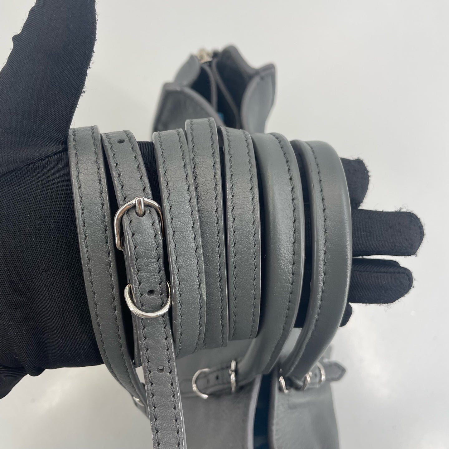 Balenciaga - Papier - Leather - Grey - (medium)
