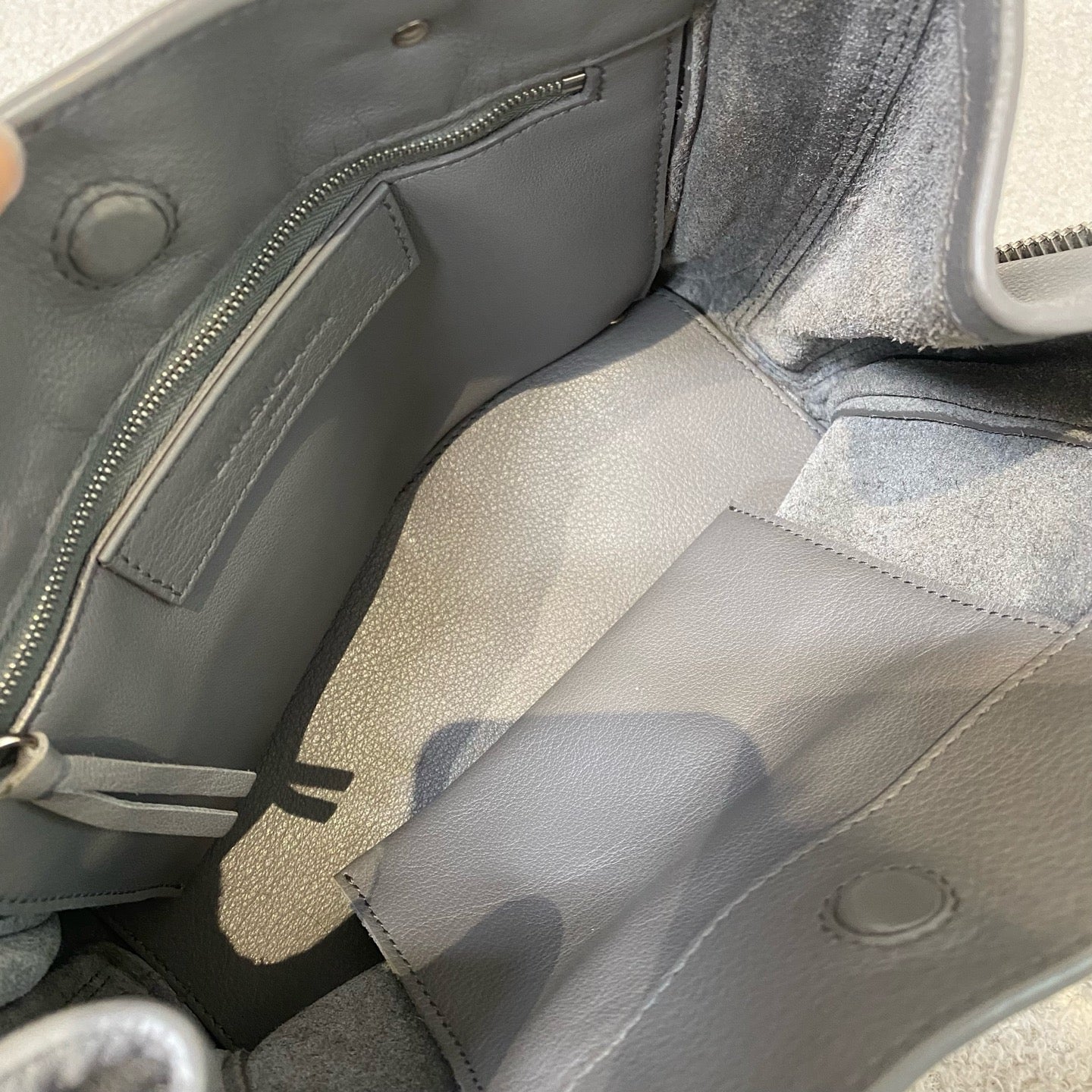 Balenciaga - Papier - Leather - Grey - (mini)