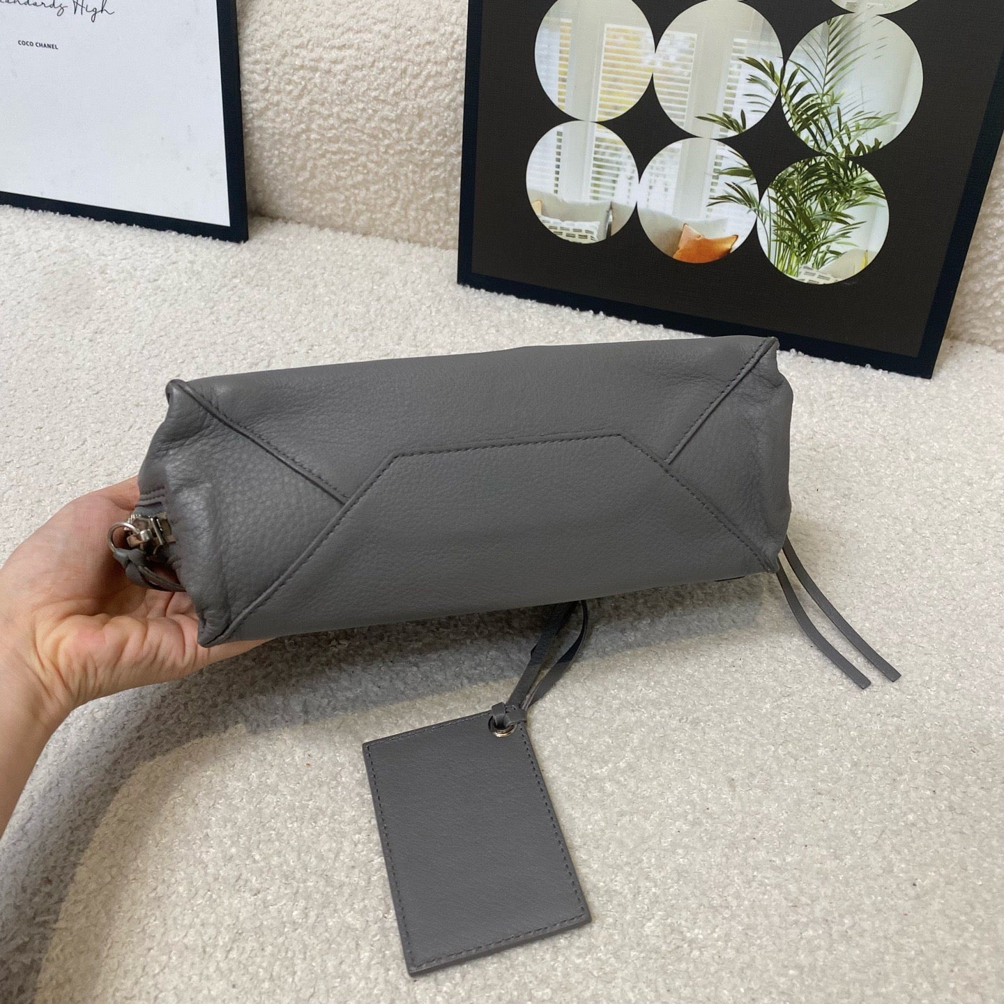 Balenciaga - Papier - Leather - Grey - (mini)