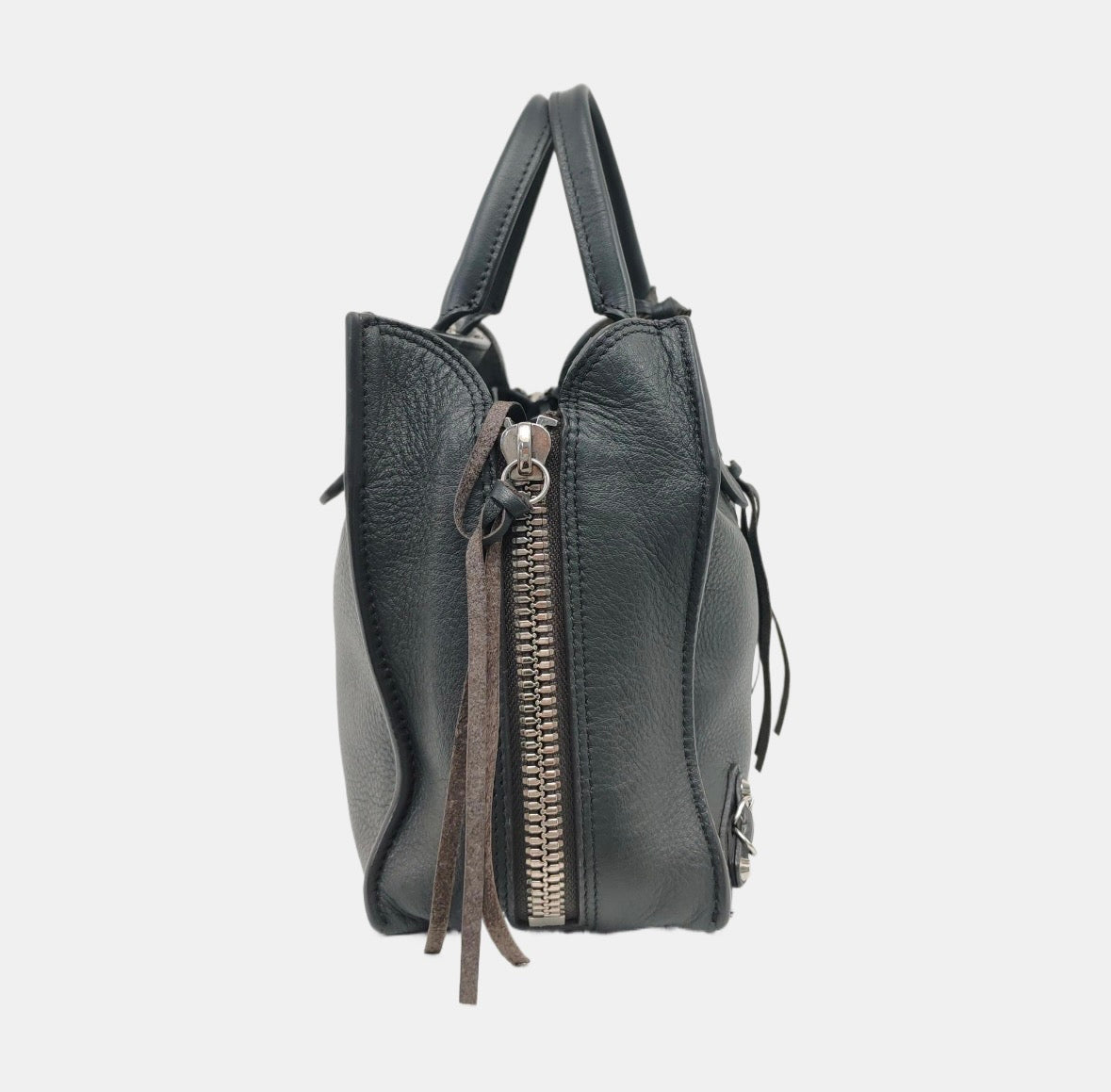 Balenciaga - Papier - Leather - Grey - (small)