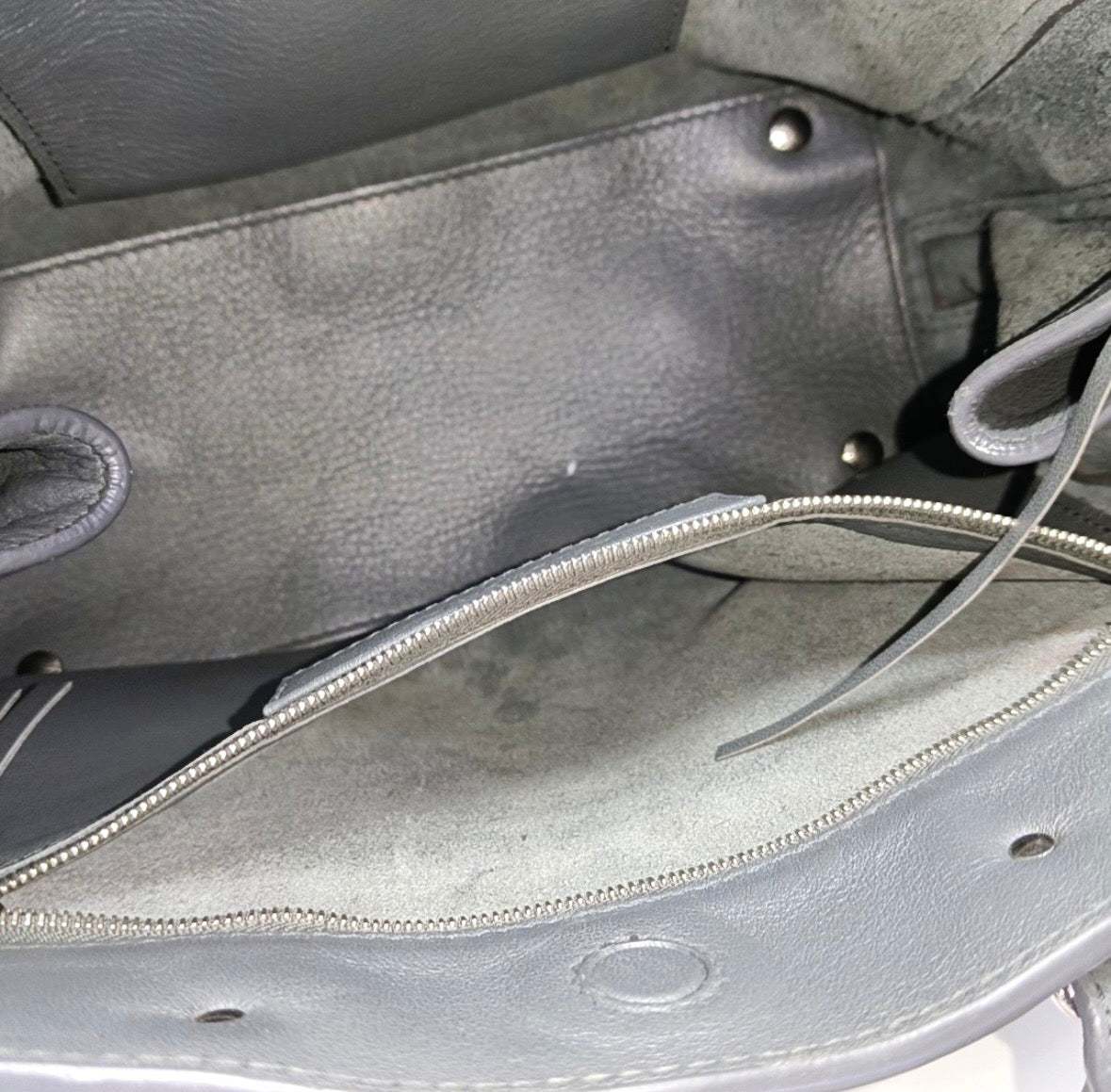 Balenciaga - Papier - Leather - Grey - (small)