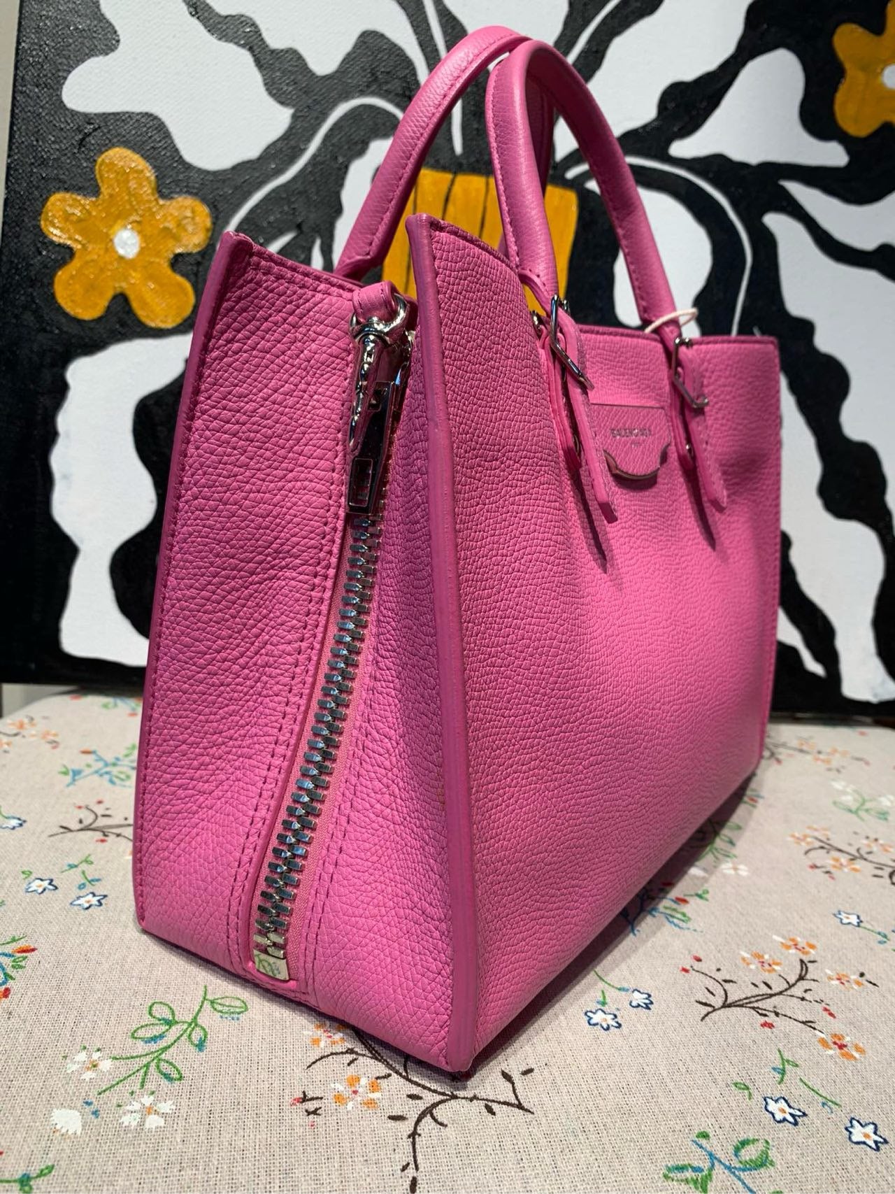 Balenciaga - Papier - Leather - Pink - (small)