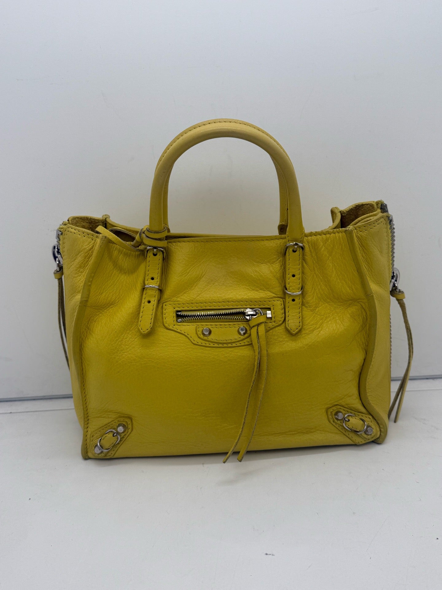 Balenciaga - Papier - Leather - Yellow - (small)