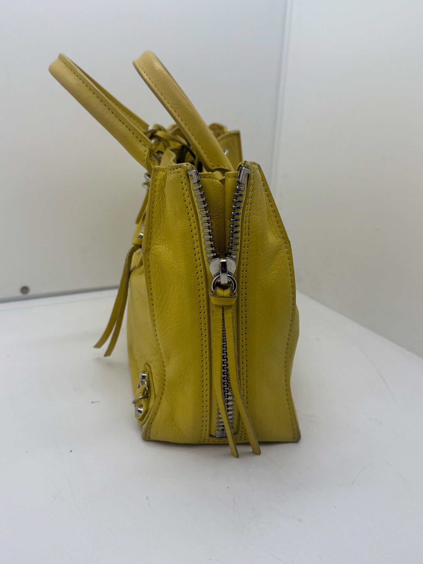 Balenciaga - Papier - Leather - Yellow - (small)