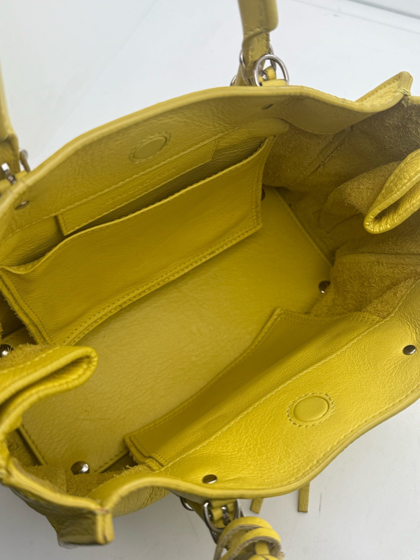 Balenciaga - Papier - Leather - Yellow - (small)