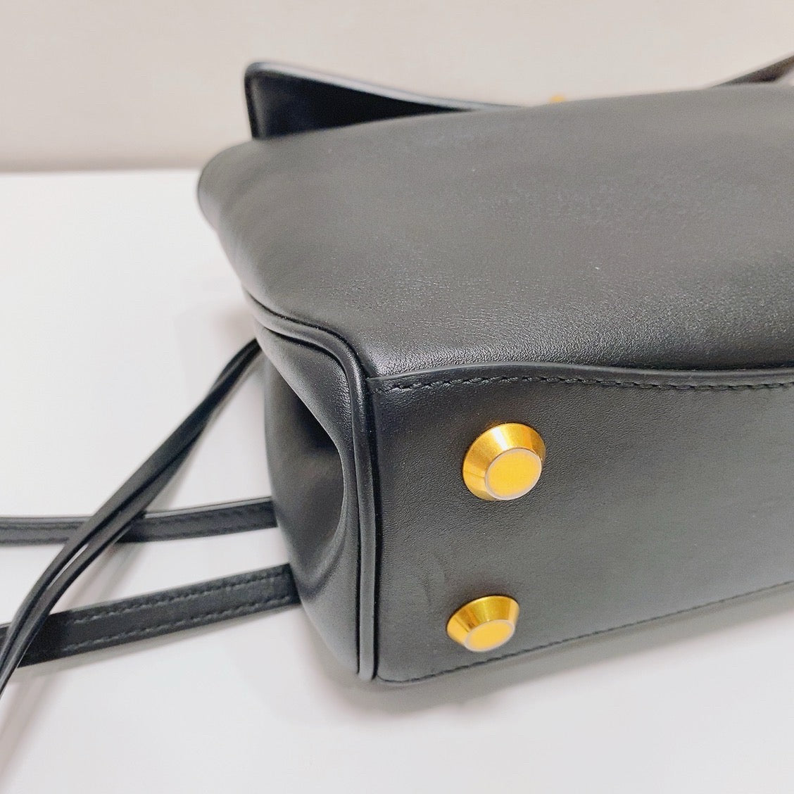 Balenciaga - Redo Small Top Handle Flap Bag - Leather - Black - (small)